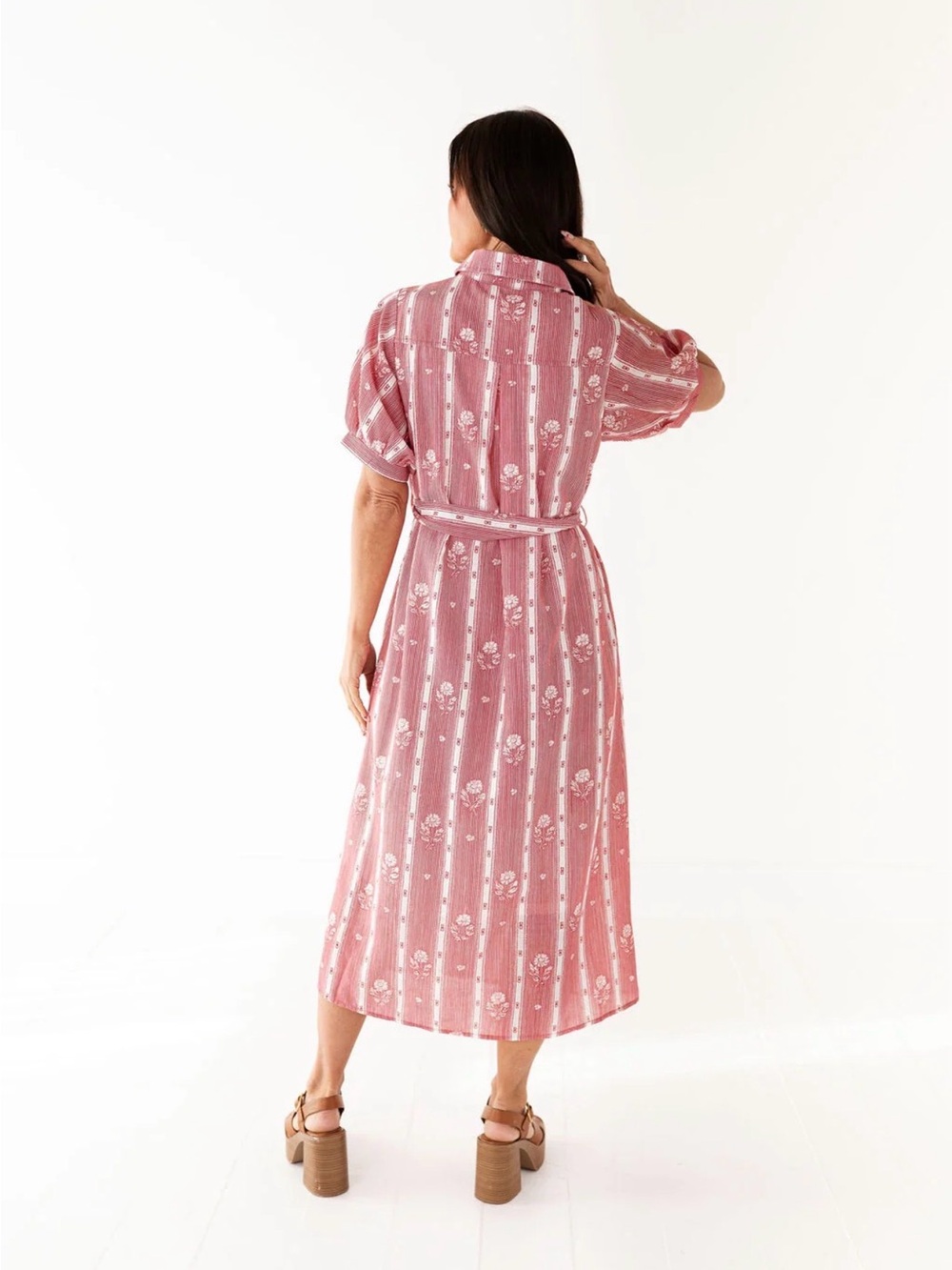 Floral Striped Dress - Picture 3 of 5